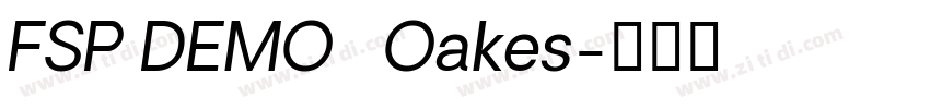 FSP DEMO   Oakes字体转换